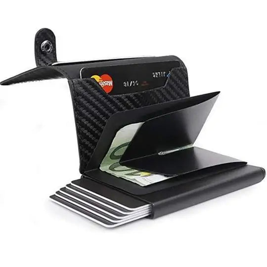 Carbon Shield Wallet™ - Veiligheid in Stijl: Koolstofvezel RFID Pasjeshouder