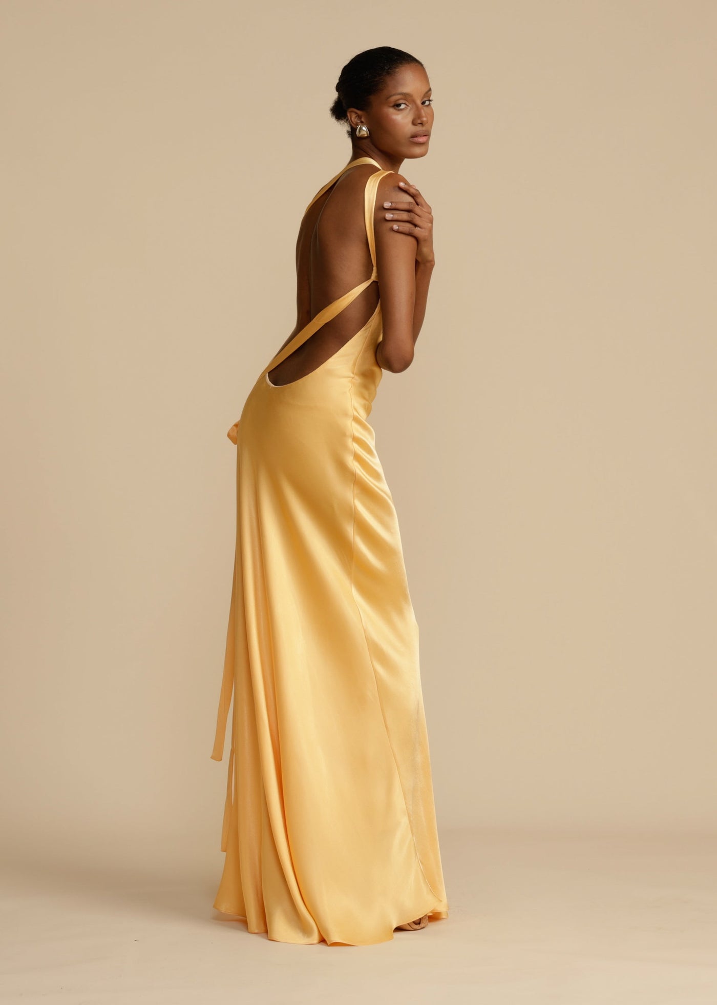 SELENE Maxi Dress™ - Elegante, gouden maxi-jurk