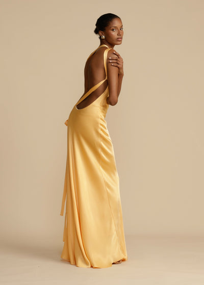 SELENE Maxi Dress™ - Elegante, gouden maxi-jurk