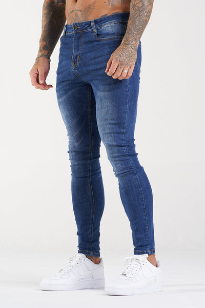 THE LORENZO JEANS - DONKERBLAUW