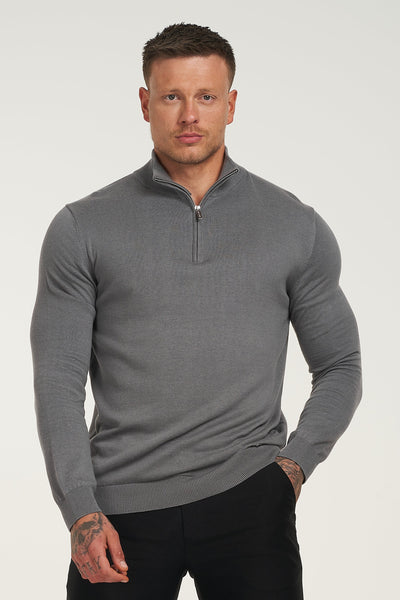 THE SANTONI™ HALF ZIP - DARK GREY