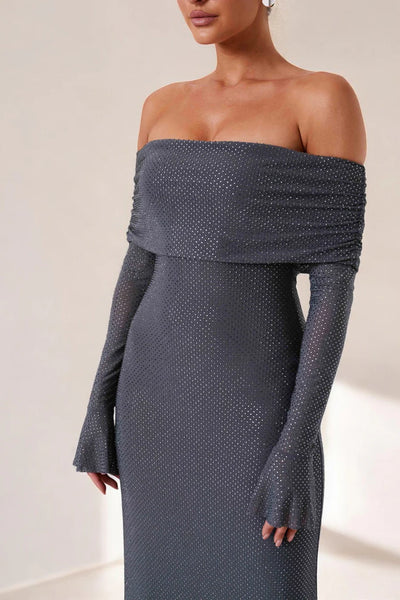 Selene™ - Maxi-jurk met lange mouwen