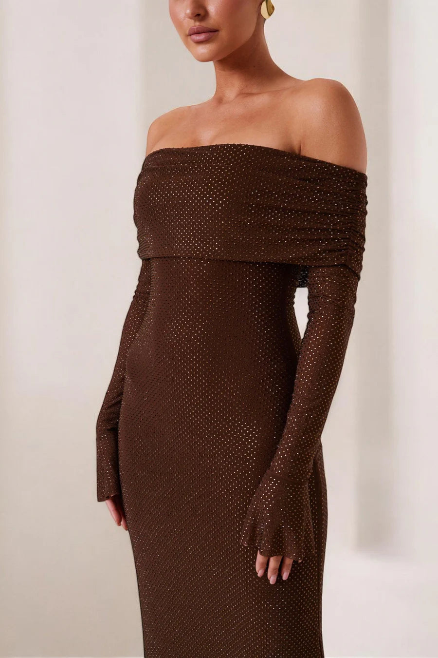 Selene™ - Maxi-jurk met lange mouwen