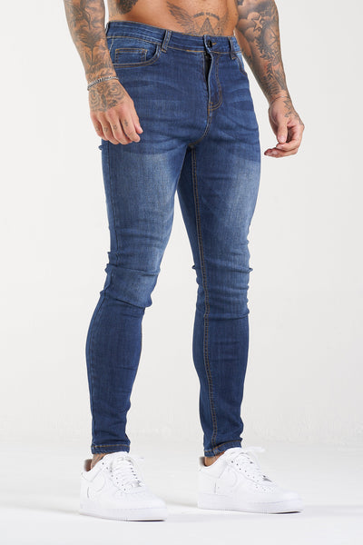 THE LORENZO JEANS - MARINEBLAUW