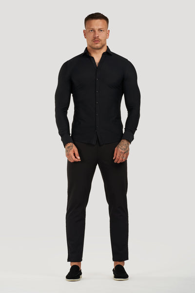 THE ATHLETIC STRETCH SHIRT - BLACK